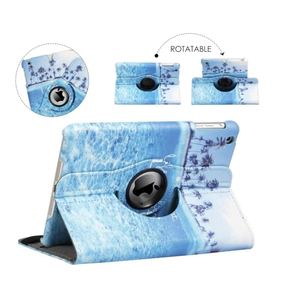 iPad Mini 1/2/3 Case - 360 Degree Rotating Stand Smart Cover